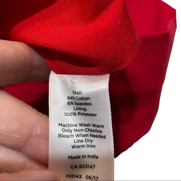 Talbots Pencil Skirt Red Size 2 - Picture 6 of 8